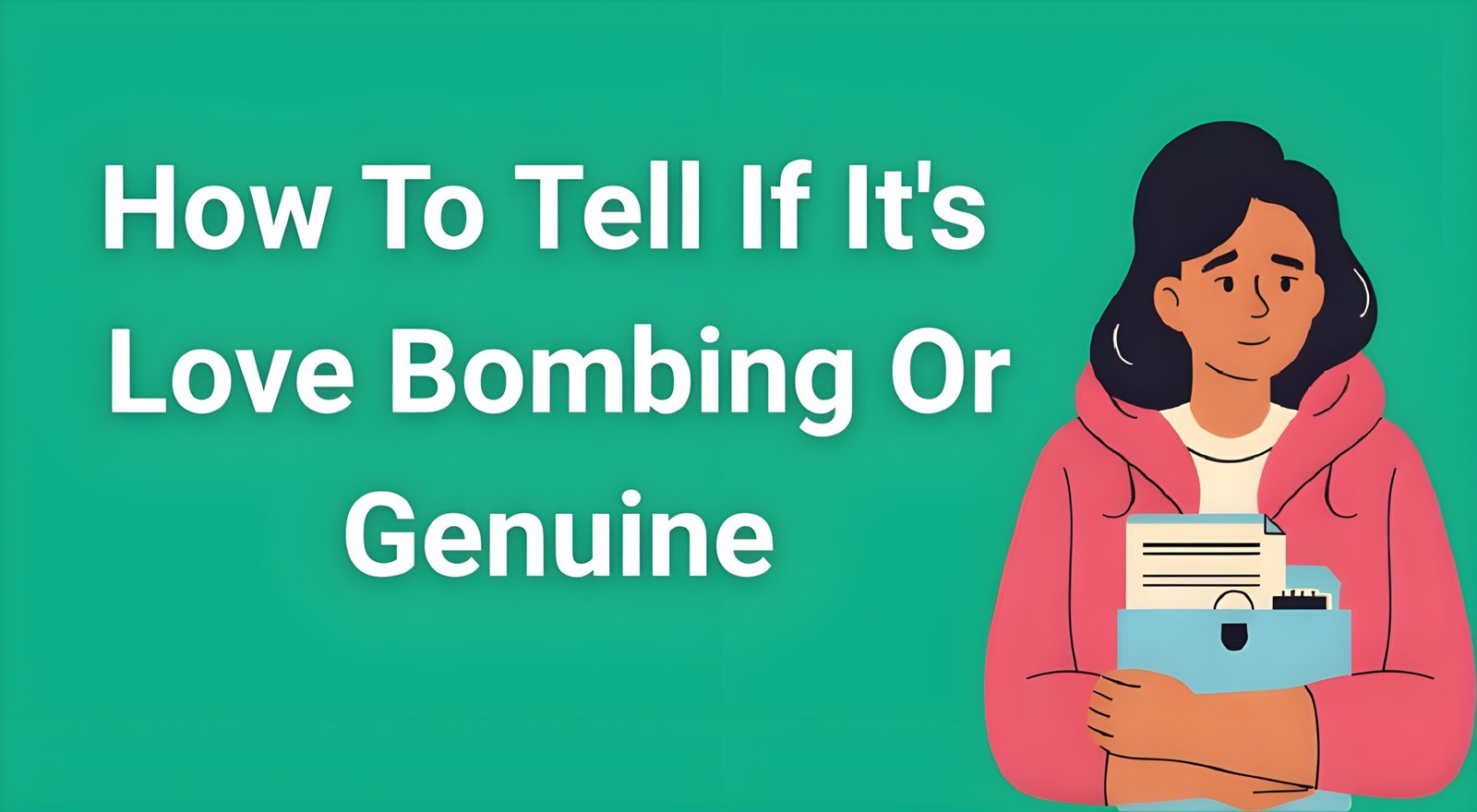 Woman looking confused while receiving excessive texts and gifts, illustrating how to tell if it's love bombing or genuine romantic interest