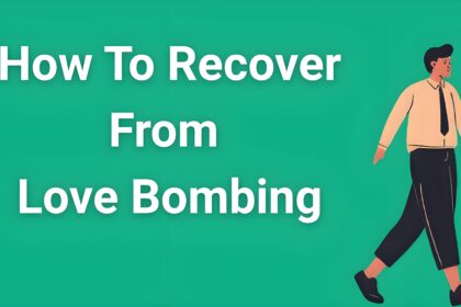 Person walking away from toxic relationship toward healing light - how to recover from love bombing guide