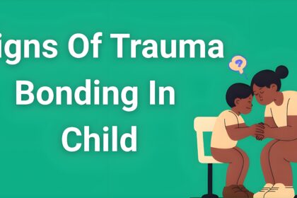 Warning signs of trauma bonding in child showing confused child with adult, illustrating psychological attachment patterns parents should recognize