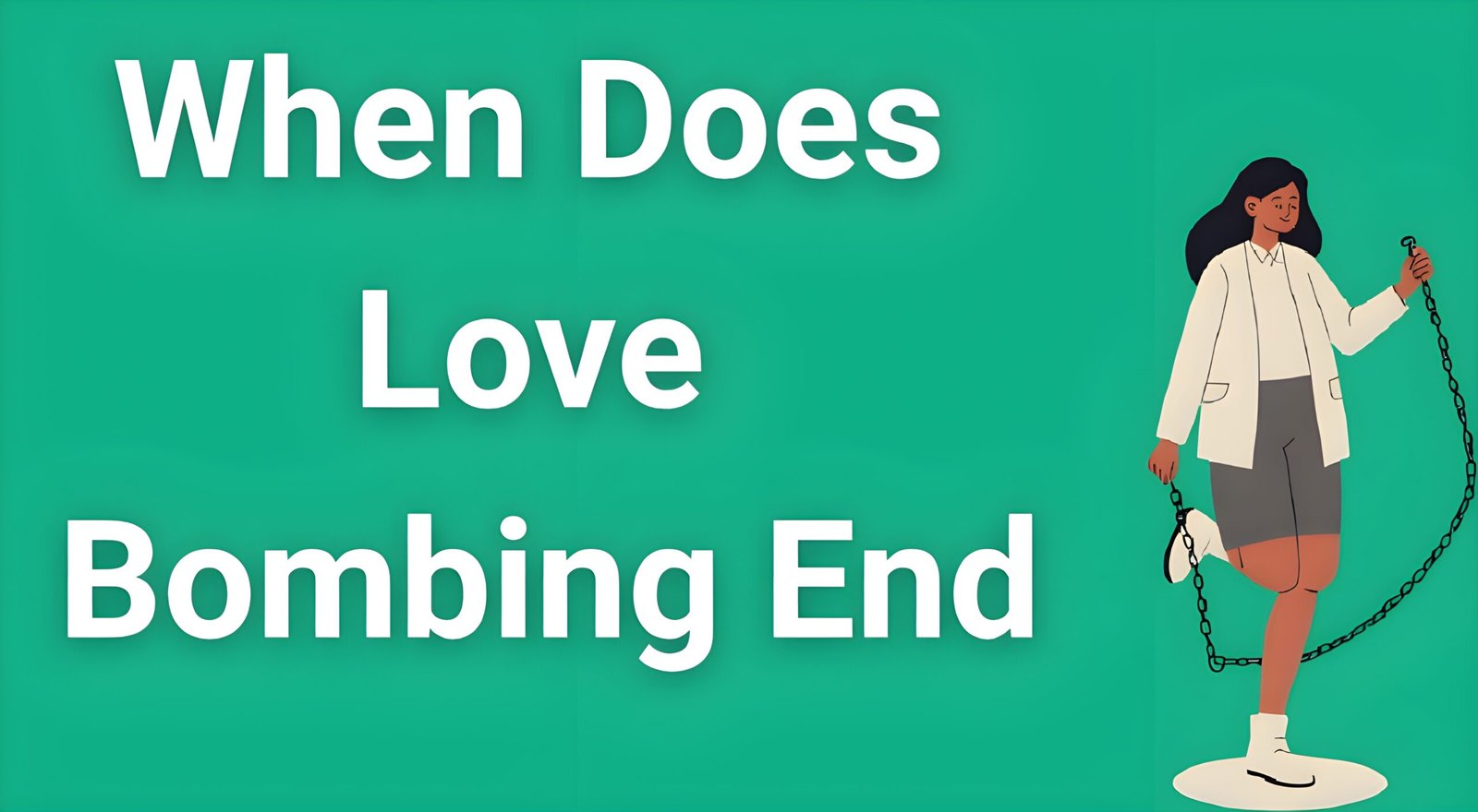 Person breaking free from emotional chains representing the end of love bombing and beginning of recovery from narcissistic abuse