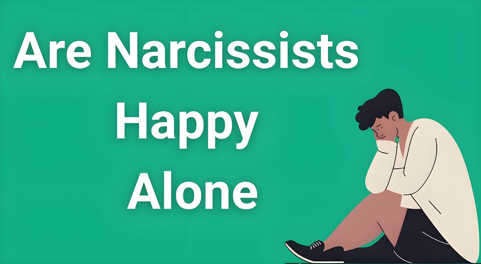 Narcissist sitting alone contemplating their need for validation and attention