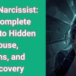 Person trapped behind a mask symbolizing covert narcissist hidden abuse and manipulation tactics used in toxic relationships