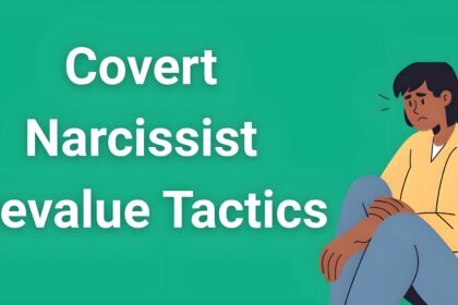 Person looking confused and distressed while covert narcissist uses subtle devalue tactics in relationship