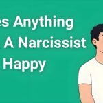 Person looking thoughtful with text overlay "Does anything make a narcissist happy? The psychology explained"