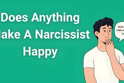 Person looking thoughtful with text overlay "Does anything make a narcissist happy? The psychology explained"