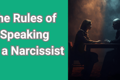 Person using protective communication strategies and learning how to talk to a narcissist, maintaining emotional boundaries and safety