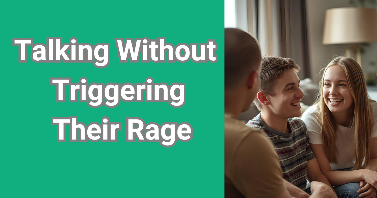 Adult child sitting across from narcissistic parent at a table, symbolizing how to talk to a narcissistic parent calmly and with boundaries
