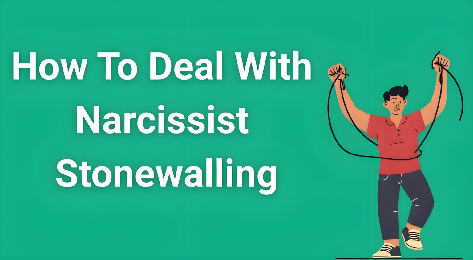 Person breaking free from chains representing how to deal with narcissist stonewalling tactics
