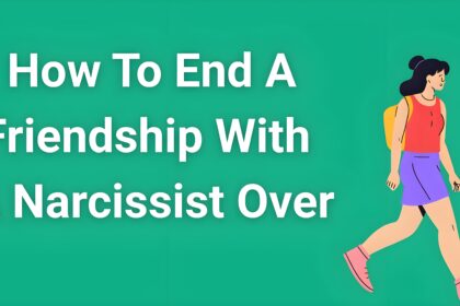 Person walking away from toxic friend - how to end a friendship with a narcissist safely