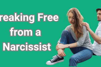 Survivor creating safety plan for leaving a narcissist safely — emotional abuse recovery concept