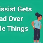 Person experiencing narcissistic rage over minor issue while partner looks confused and hurt