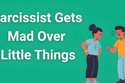 Person experiencing narcissistic rage over minor issue while partner looks confused and hurt