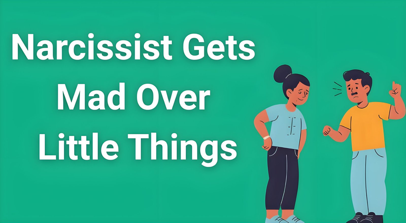 Person experiencing narcissistic rage over minor issue while partner looks confused and hurt