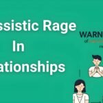 Warning signs of narcissistic rage in relationships infographic showing emotional abuse patterns