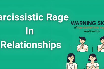 Warning signs of narcissistic rage in relationships infographic showing emotional abuse patterns