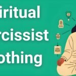 Person meditating in expensive spiritual clothing surrounded by status symbols, representing spiritual narcissist clothing and manipulation
