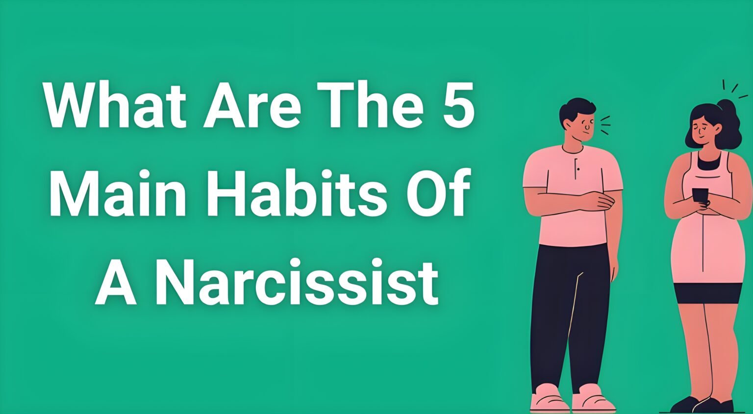 Person looking confused and distressed while another person manipulates them, illustrating the 5 main habits of a narcissis