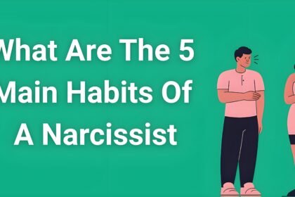 Person looking confused and distressed while another person manipulates them, illustrating the 5 main habits of a narcissis