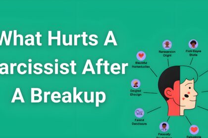 Infographic showing 8 psychological factors that hurt narcissists after breakups with expert insights for abuse survivors
