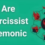 Narcissist demonic spirits manifesting through toxic abuse - spiritual warfare illustration showing 7 evil forces behind narcissistic behavior