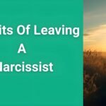 Woman walking away from shadow figure representing the benefits of leaving a narcissist and embracing freedom