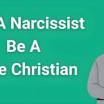 Person holding Bible with question mark overlay - can a narcissist be a true Christian biblical analysis"