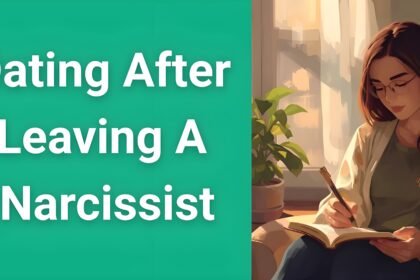 Woman journaling and reflecting on healing journey before dating after leaving a narcissist relationship