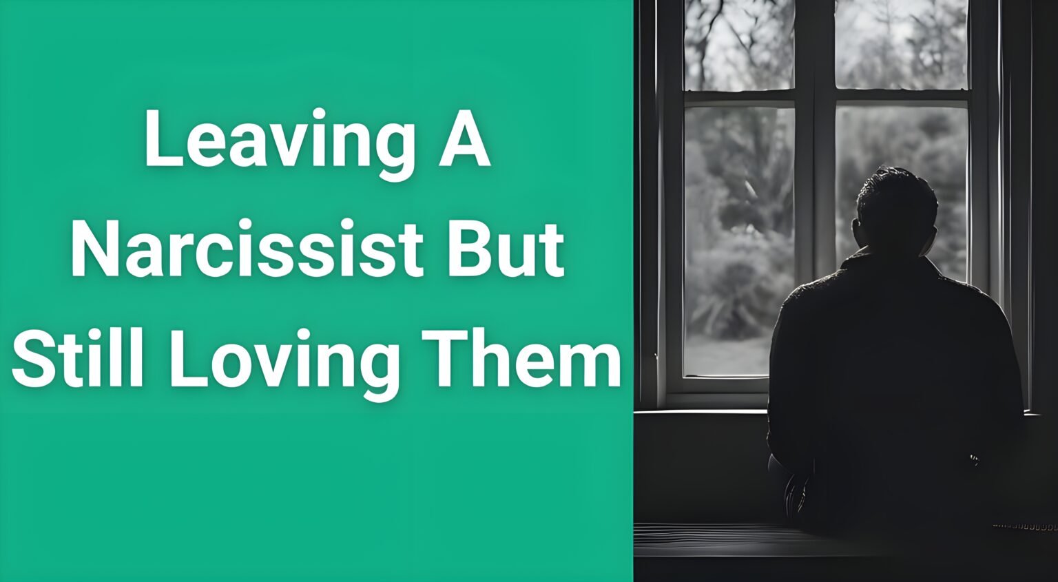 Person sitting alone looking contemplative, representing the emotional struggle of leaving a narcissist but still loving them