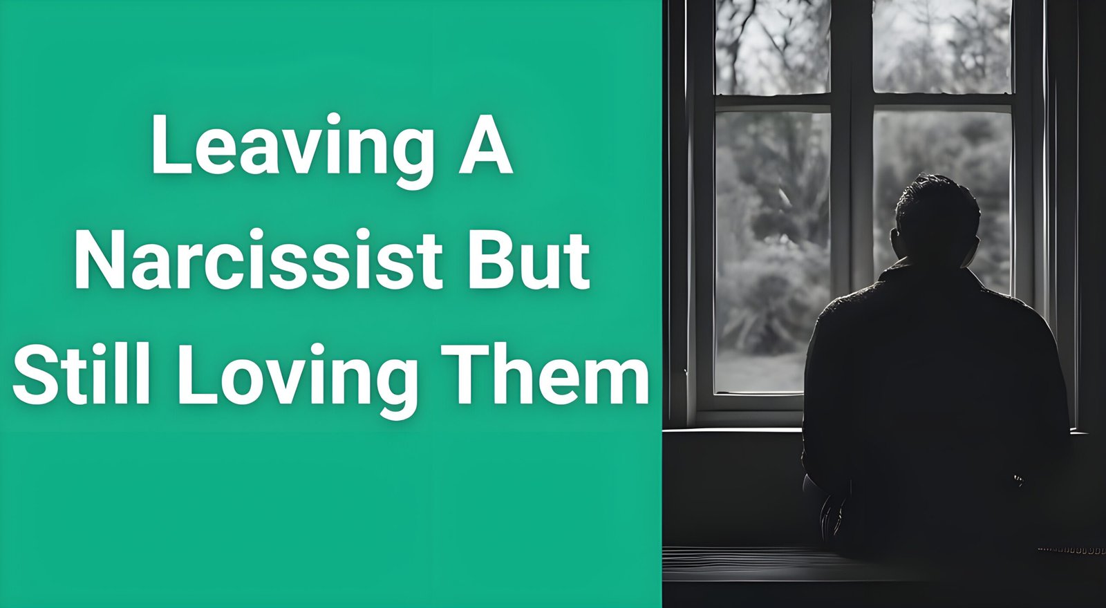 Person sitting alone looking contemplative, representing the emotional struggle of leaving a narcissist but still loving them