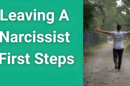 Person taking first steps on path to freedom while leaving narcissist behind - guide to breaking free from narcissistic abuse