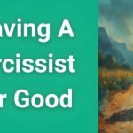 Person walking away from toxic relationship towards bright future, symbolizing leaving a narcissist for good