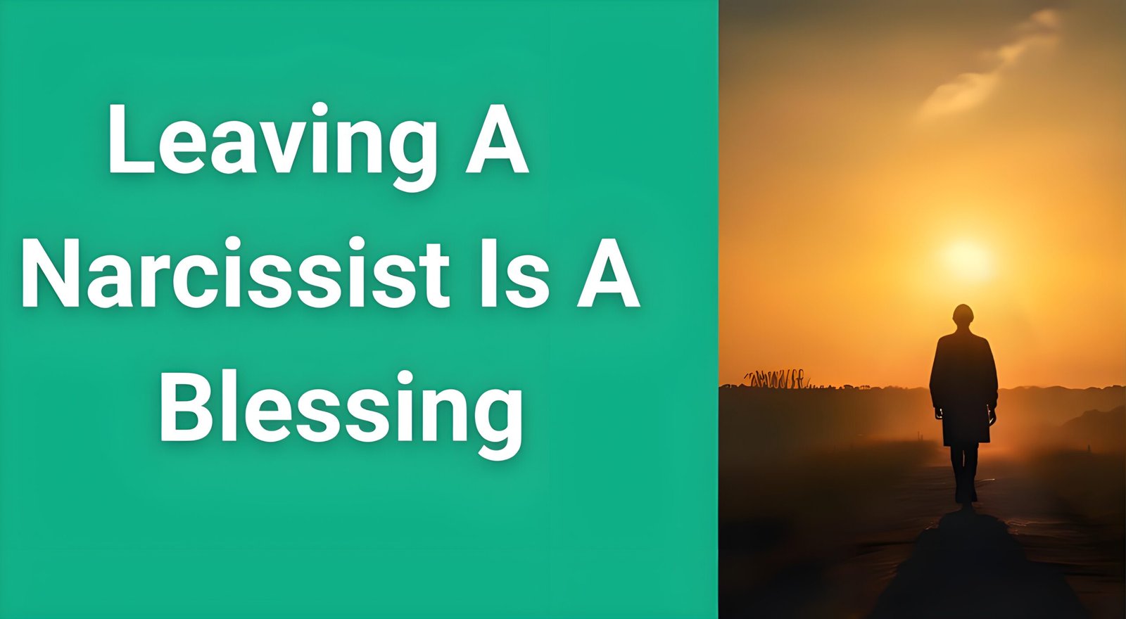 Person walking toward bright sunrise symbolizing freedom and healing after leaving narcissistic relationship