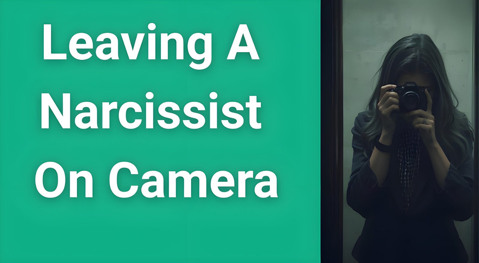 Person safely documenting narcissistic abuse with hidden camera for legal evidence while leaving relationship
