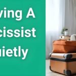Woman quietly packing suitcase planning safe exit from narcissistic relationship following 12-step freedom guide