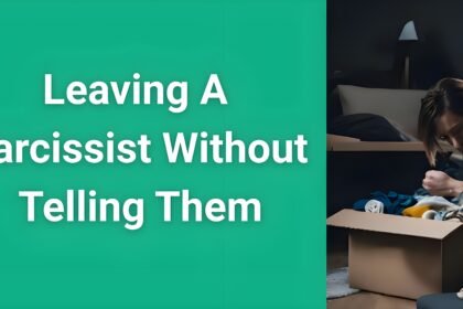 Person quietly packing belongings for safe exit from narcissistic relationship