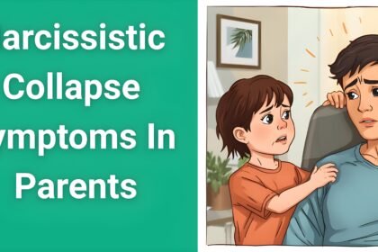 Adult child recognizing narcissistic collapse symptoms in parent during emotional breakdown - warning signs guide
