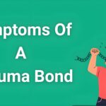Person breaking free from invisible chains representing trauma bond symptoms and recovery journey toward healthy relationships