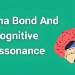 Brain illustration showing trauma bond and cognitive dissonance psychological mechanisms in toxic relationships