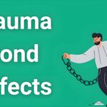 Person breaking free from invisible chains representing trauma bond effects recovery and healing journey