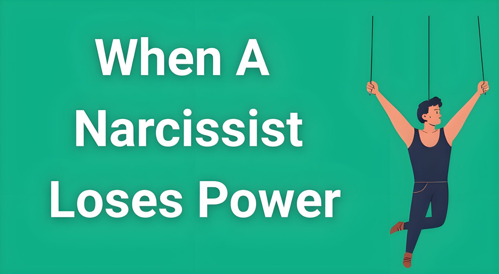 Person breaking free from puppet strings representing liberation from narcissistic control when a narcissist loses power