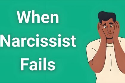 Person looking anxious while narcissist experiences emotional breakdown and collapse