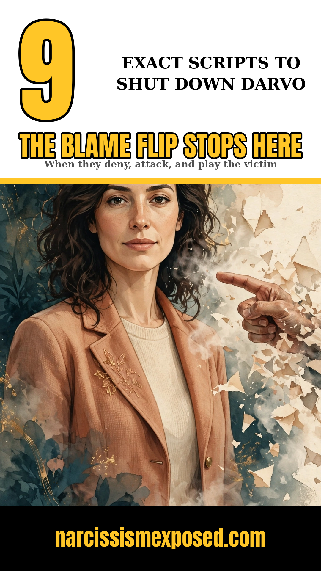 Cover: 9 Exact Scripts That Shut Down The Blame Flip