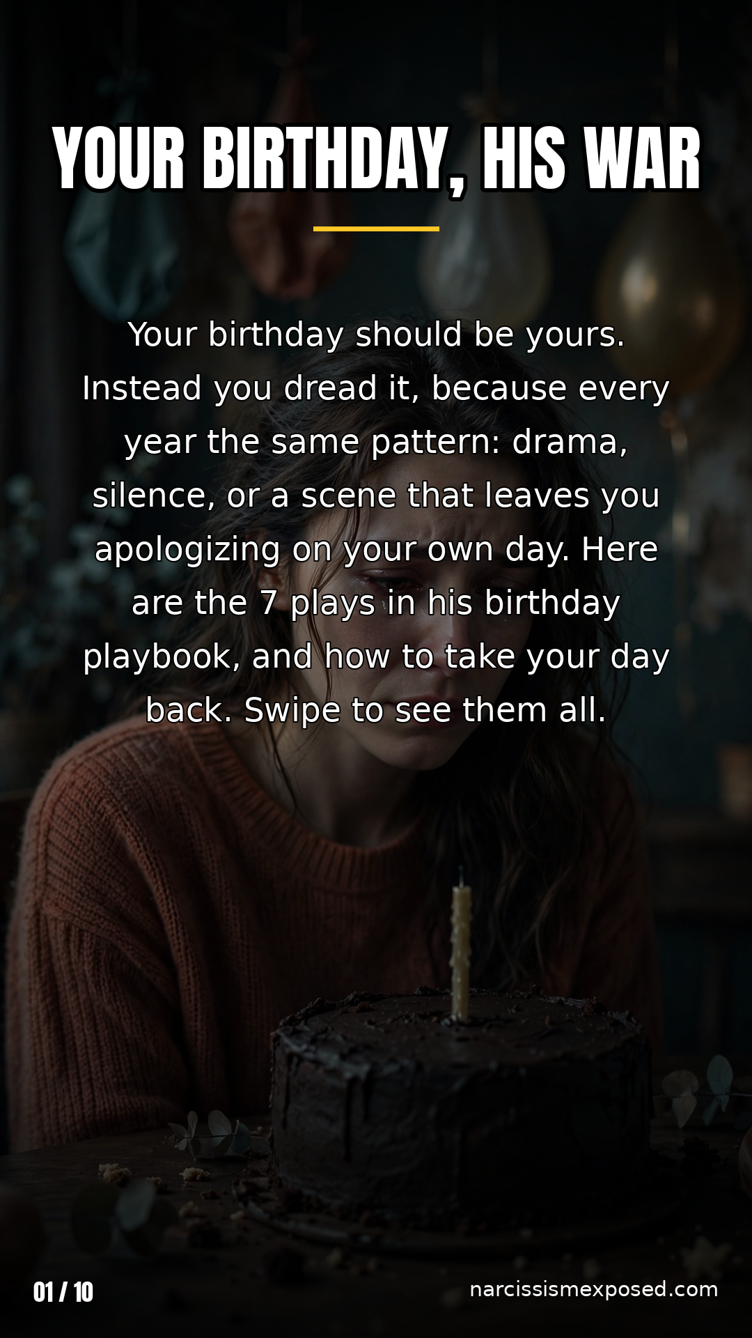 Cover: he is planning to ruin your birthday, here is his playbook