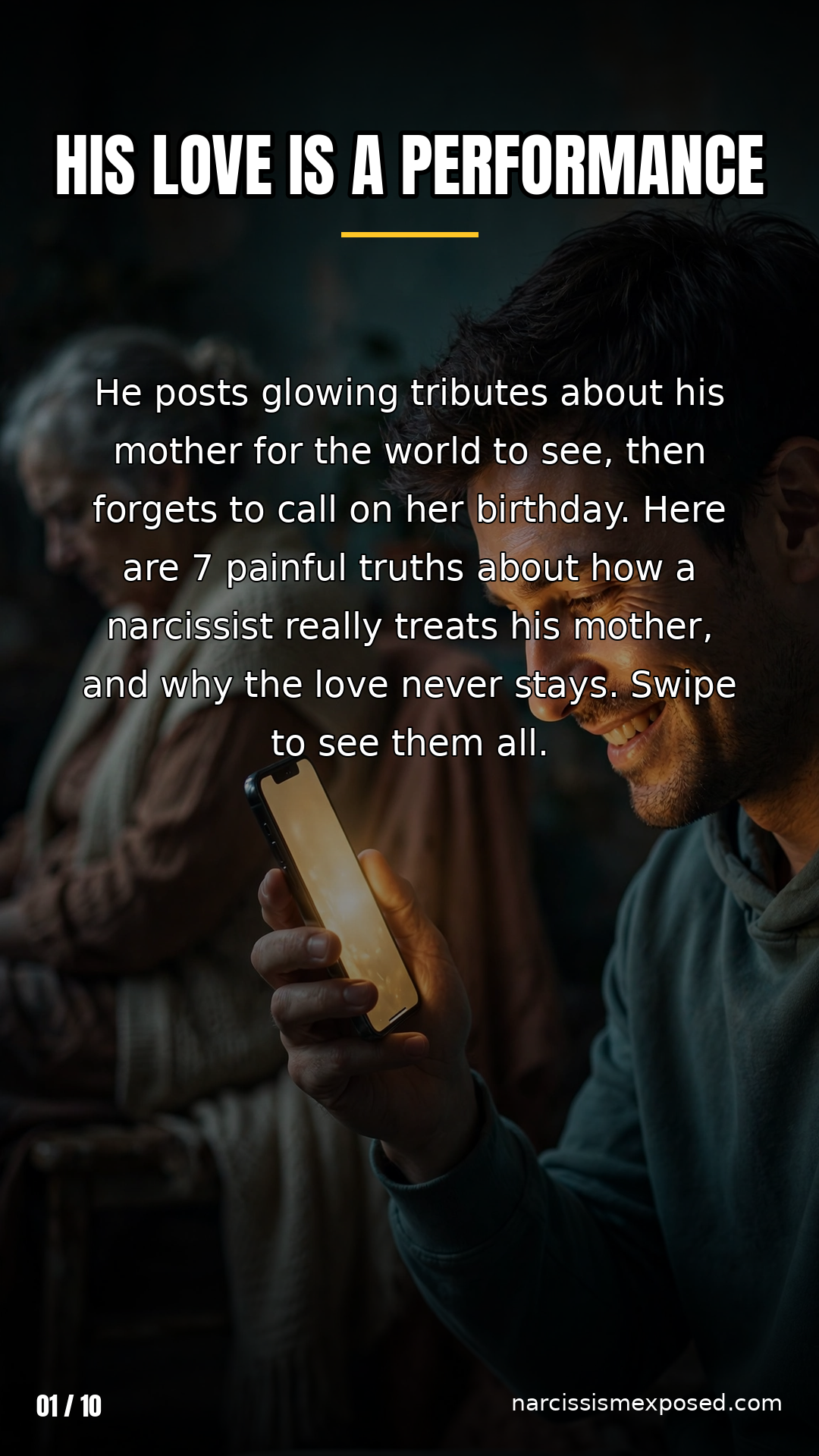 Cover: 7 signs his love for his mother is just a performance