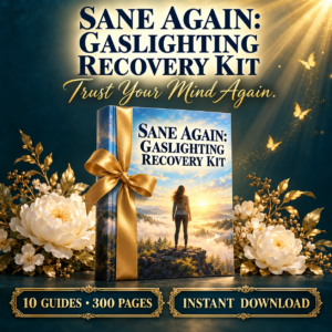 Sane Again: Gaslighting Recovery Kit — 10 guides, 300 pages, program to trust your reality again