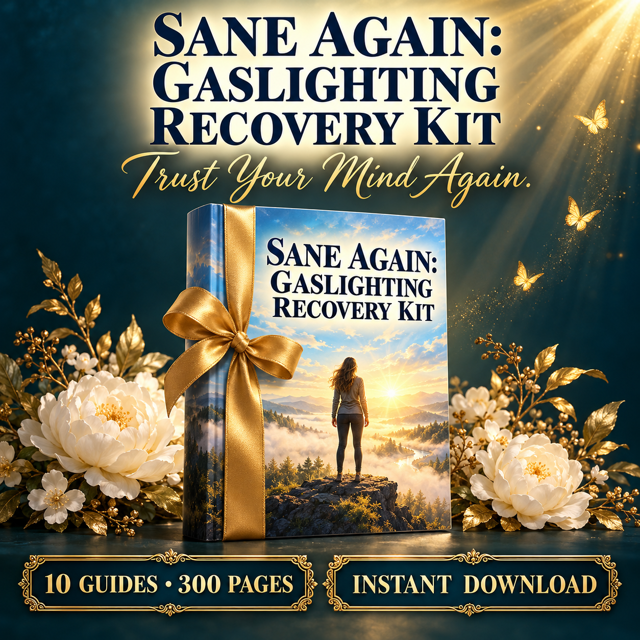 Sane Again: Gaslighting Recovery Kit — 10 guides, 300 pages, program to trust your reality again