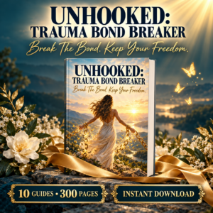 Unhooked: Trauma Bond Breaker — 10 guides, 300 pages, program to break the chemical bond to a narcissist