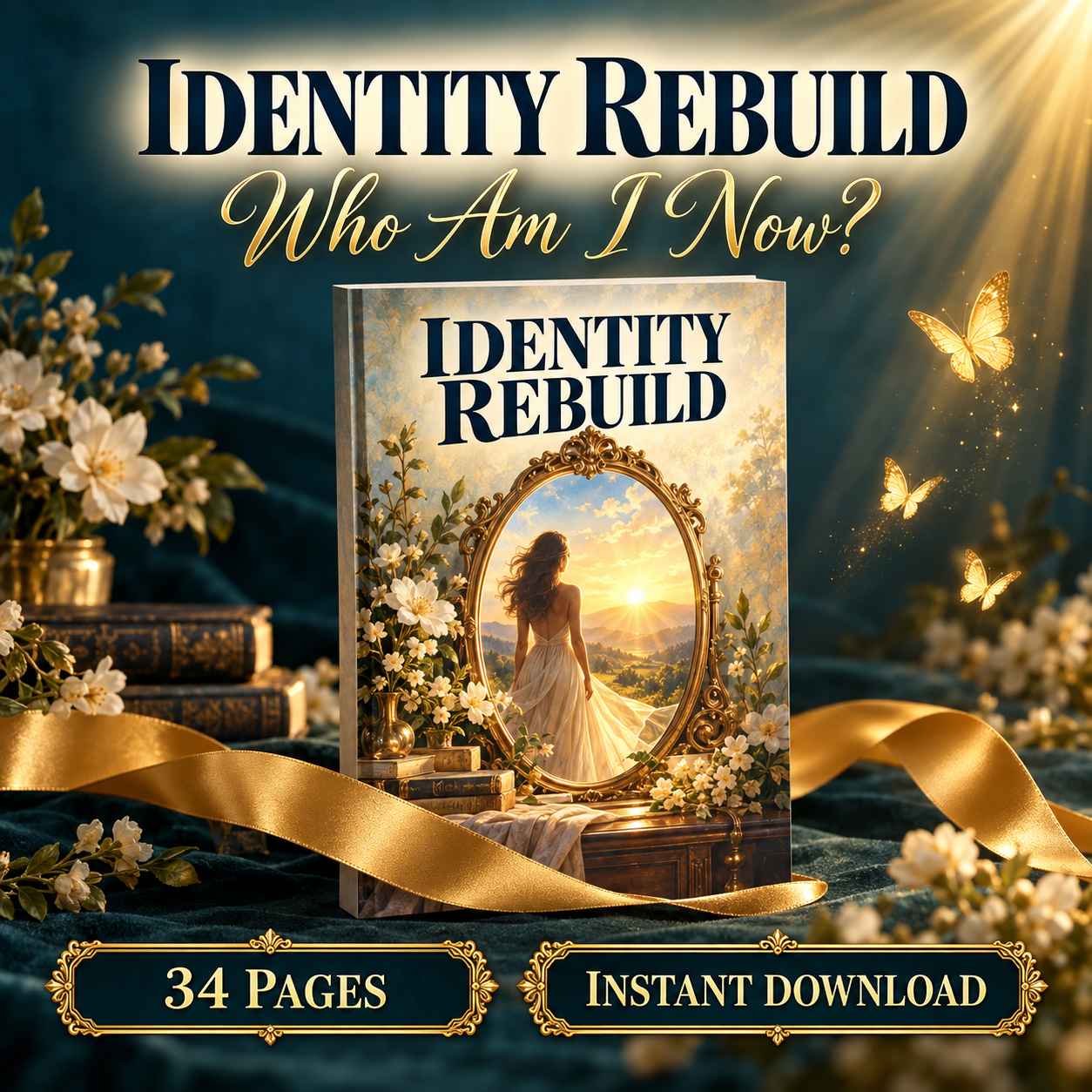 Identity Rebuild workbook — who am I now, 34 pages