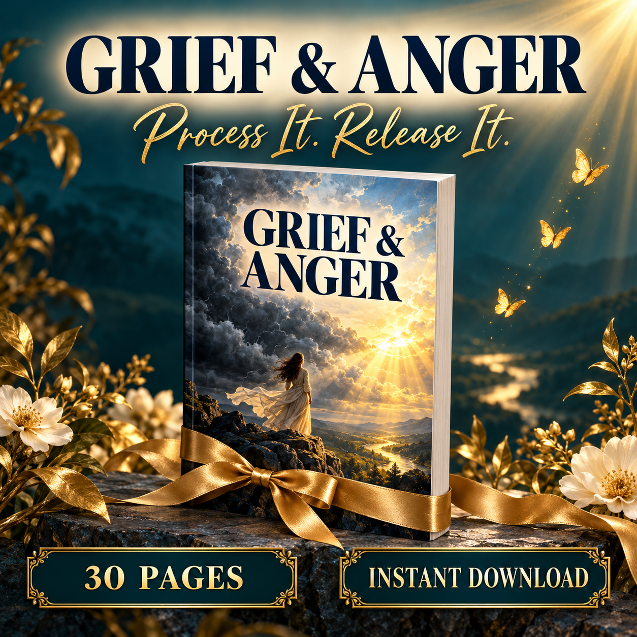 Grief and anger processing workbook — 30 pages
