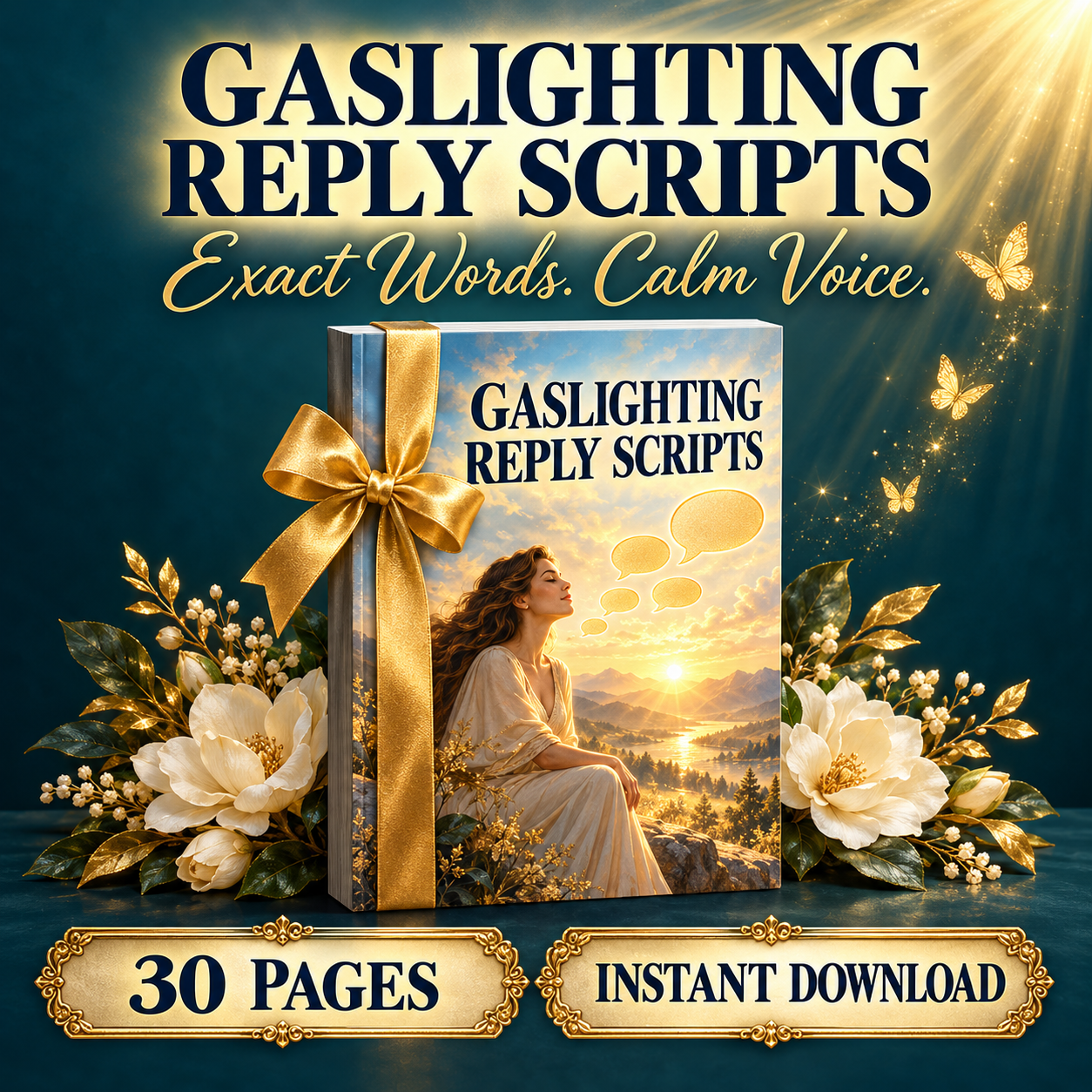 Gaslighting Reply Scripts — 30 pages